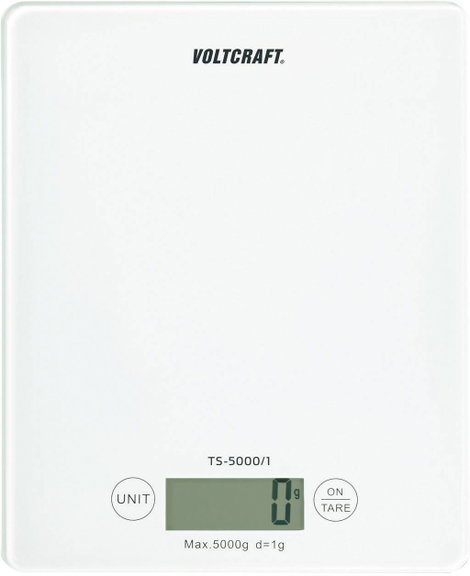 Digitális asztali mérleg, max.5 kg-ig 1g felbontással, Voltcraft TS-5000/1 2. kép