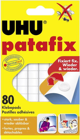 UHU Ragasztó lapok, Patafix, fehér 48810