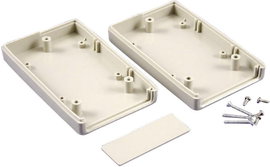 Kézi műszerdoboz ABS világosszürke (RAL 7035) 165 x 100 x 32 mm, Hammond Electronics RH3165,