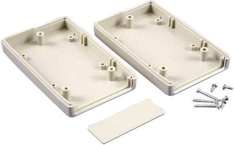 Kézi műszerdoboz ABS világosszürke (RAL 7035) 165 x 100 x 32 mm, Hammond Electronics RH3165,