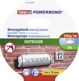 Kétoldalú ragasztószalag kültérre 5m x 19 mm Tesa® 55751