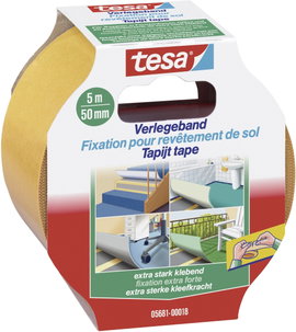 Kétoldalú ragasztószalag (H x Sz) 5 m x 50 mm, tartalom: 1 tekercs, TESA 05681-18