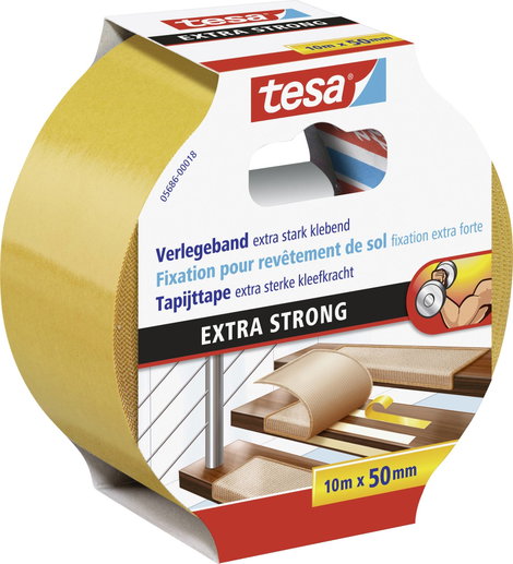 Kétoldalú ragasztószalag (H x Sz) 10 m x 50 mm, tartalom: 1 tekercs, TESA 05686-18 2. kép