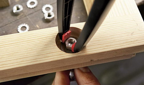 Rugós szorító csipesz, asztalos szorító, fesztáv: 55mm Clippix XCL 55/60 Bessey XCL2 2. kép