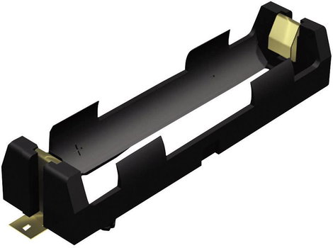 Elemtartó 18650-es elemhez 1 x 18650, SMD, 86 x 20,65 x 14,86 mm, Keystone 1042