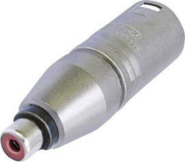 XLR adapter XLR dugó - RCA alj, Neutrik NA2MPMF, 1 db