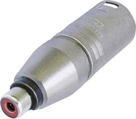 XLR adapter XLR dugó - RCA alj, Neutrik NA2MPMF, 1 db