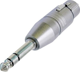 XLR adapter XLR alj – Sztereo, Neutrik NA3FP, 1 db