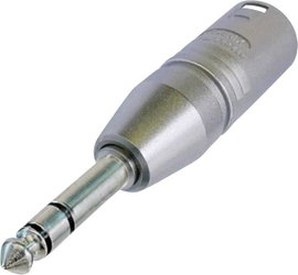 XLR adapter XLR dugó – Sztereo, Neutrik NA3MP, 1 db