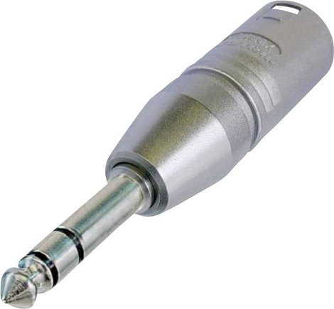 XLR adapter XLR dugó – Sztereo, Neutrik NA3MP, 1 db