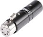 XLR adapter XLR dugó - XLR alj HiconHI-X3X5-MF, 1 db bélyegkép