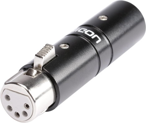 XLR adapter XLR dugó - XLR alj HiconHI-X3X5-MF, 1 db