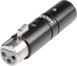 XLR adapter XLR dugó - XLR alj HiconHI-X3X3-FM, 1 db