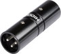 XLR adapter XLR dugó - XLR dugó HiconHI-X3X3-MM, 1 db bélyegkép