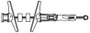 Bessey Korpusz szorító adapter, forgatható, KR-AS KR-AS, alkalmas: Bessey KRV / KR 4. bélyegkép