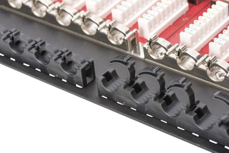 Hálózati patchpanel CAT 624 LAN port 0.5HE Digitus DN-91624S-SL-SH 3. kép
