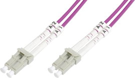 Üvegszál LWL csatlakozókábel 1x dugó - 1x dugó 50/125µ 5 m Multimode OM4 Digitus