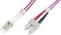 Üvegszál LWL csatlakozókábel 1x - 1x 50/125µ 5m Multimode OM4 Digitus DK-2532-05-4 bélyegkép