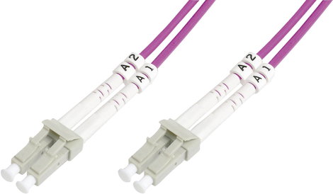 Üvegszál LWL csatlakozókábel 1x - 1x 50/125µ 3m Multimode OM4 Digitus DK-2533-03-4