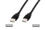 USB kábel 1x USB 2.0 dugó A - 1x USB 2.0 dugó A 1 m Fekete Digitus 2. bélyegkép