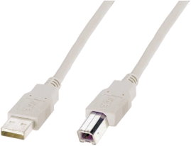 USB kábel 1x USB 2.0 dugó A - 1x 1.80 m Bézs Digitus