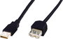 USB kábel 2.0 dugó A - 1x 5 m Fekete Digitus bélyegkép