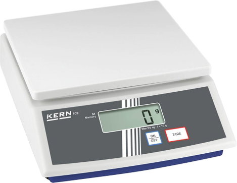 Digitális labormérleg, asztali csomagmérleg, max.6kg/2g Kern FCE 6K2N