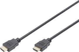 HDMI ethernet kábel [1x HDMI dugó - 1x HDMI dugó] 2m fekete Digitus AK-330114-020-S