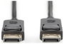 DisplayPort kábel, DisplayPort dugó - dugó, 2 m, fekete, Digitus AK-340103-020-S 2. bélyegkép