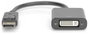 DisplayPort - DVI adapter, 1x DisplayPort dugó - 1x DVI aljzat 24+5 pól., 0,15 m, fekete, Digitus AK 2. bélyegkép
