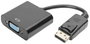 DisplayPort - VGA átalakító adapter, 1x DisplayPort dugó - 1x VGA aljzat, fekete, Digitus bélyegkép
