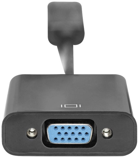 DisplayPort - VGA átalakító adapter, 1x DisplayPort dugó - 1x VGA aljzat, fekete, Digitus 4. kép