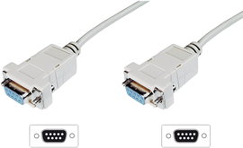 csatlakozókábel, D-SUB 9 pol/D-SUB 9 pol, Digitus AK-610100-018-E