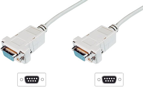 csatlakozókábel, D-SUB 9 pol/D-SUB 9 pol, Digitus AK-610100-030-E