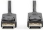 DisplayPort kábel, DisplayPort dugó - dugó, 2 m, fekete, Digitus AK-340100-020-S 2. bélyegkép