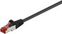 RJ45 Hálózat csatlakozókábel CAT 5e U/UTP 1x RJ45 dugó - 1x RJ45 dugó 1 m Fekete UL minősített bélyegkép