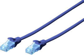 RJ45 Hálózat csatlakozókábel CAT 5e U/UTP 1x RJ45 dugó - 1x RJ45 dugó 3 m Kék UL minősített