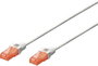 RJ45 Hálózat csatlakozókábel CAT 6 U/UTP 1x RJ45 dugó - 1x RJ45 dugó 3 m Fehér UL minősített Digitus bélyegkép