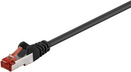 RJ45 Hálózat csatlakozókábel CAT 6 S/FTP 1x RJ45 dugó - 1x RJ45 dugó 0.25 m Fekete
