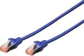 RJ45 Hálózat csatlakozókábel CAT 6 S/FTP 1x RJ45 dugó - 1x RJ45 dugó 0.25 m Kék