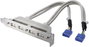 USB slot lemez, 4 db USB A aljjal bélyegkép