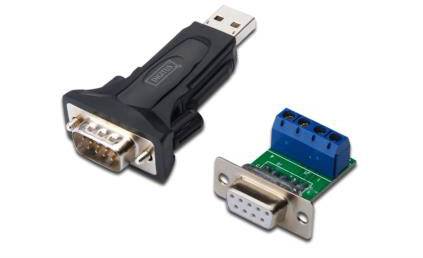 USB 2.0 adapter 1x RS485 dugó - 1x USB 2.0 dugó A Fehér Digitus 2. kép