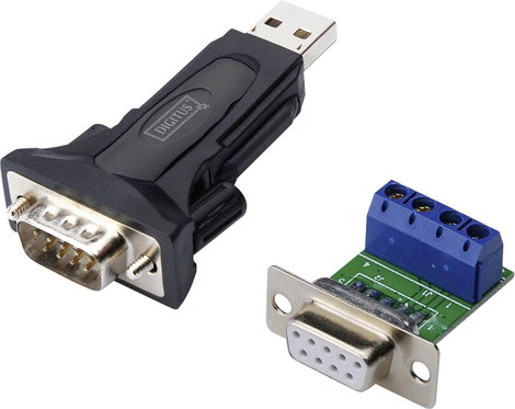 USB 2.0 adapter 1x RS485 dugó - 1x USB 2.0 dugó A Fehér Digitus 5. kép