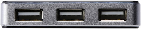 Digitus DA-70220 4 port USB 2.0 hub Fekete, Ezüst 3. kép