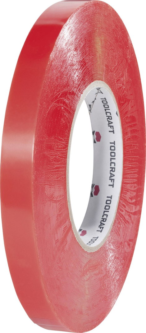 Kétoldalas ragasztó szalag 50 m x 15 mm átlátszó 832450B-C TOOLCRAFT, tartalom: 1 tekercs