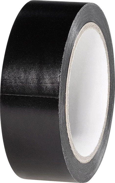 PVC elektromosan szigetelőszalag 6 m x 19 mm, fekete PVC 832450B-C TOOLCRAFT, tartalom: 5 tekercs