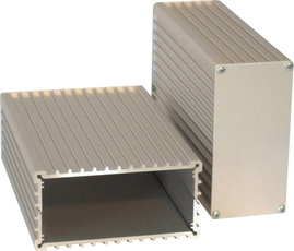 Proma Euro alumínium hűtőborda profilos ház 130040, hátsó lap: 1,5 mm, 165 x 110 x 55 mm