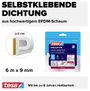 P profilú ablak szigetelő gumi, fehér, 6 m x 9 mm, tesamoll 05390-00100-00 TESA 1 tekercs 4. bélyegkép
