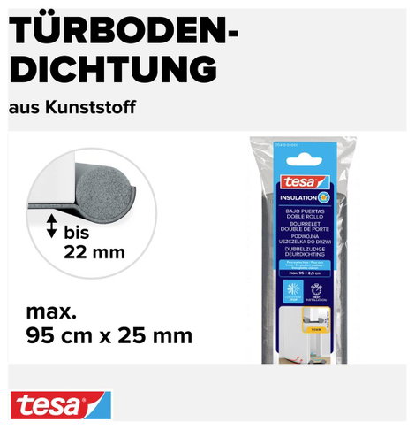 Szigetelő csík ajtó alá 05418-01 TESA 1 tekercs 4. kép