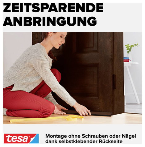 Ajtóseprű 1 m x 43 mm, barna, műanyag, Tesamoll Tesa 7. kép